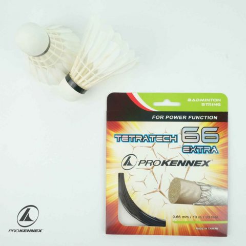 Cước đan vợt cầu lông tetratech 66 extra Đen