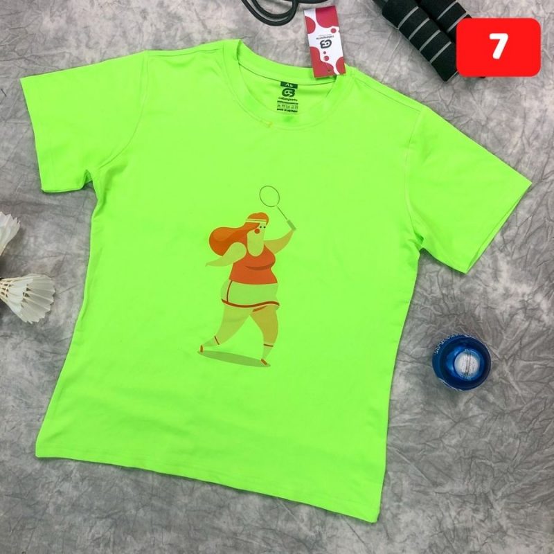 Áo Cầu Lông Training Xanh 7