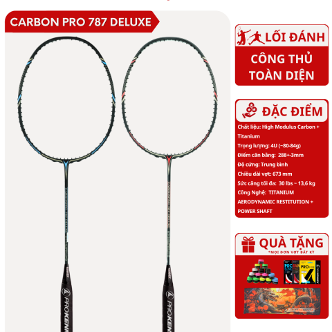 Vợt ProKennex Carbon Pro 787 Deluxe Bảo Hành 6 Tháng Vợt ProKennex Carbon Pro 787 Deluxe Bảo Hành 6 Tháng