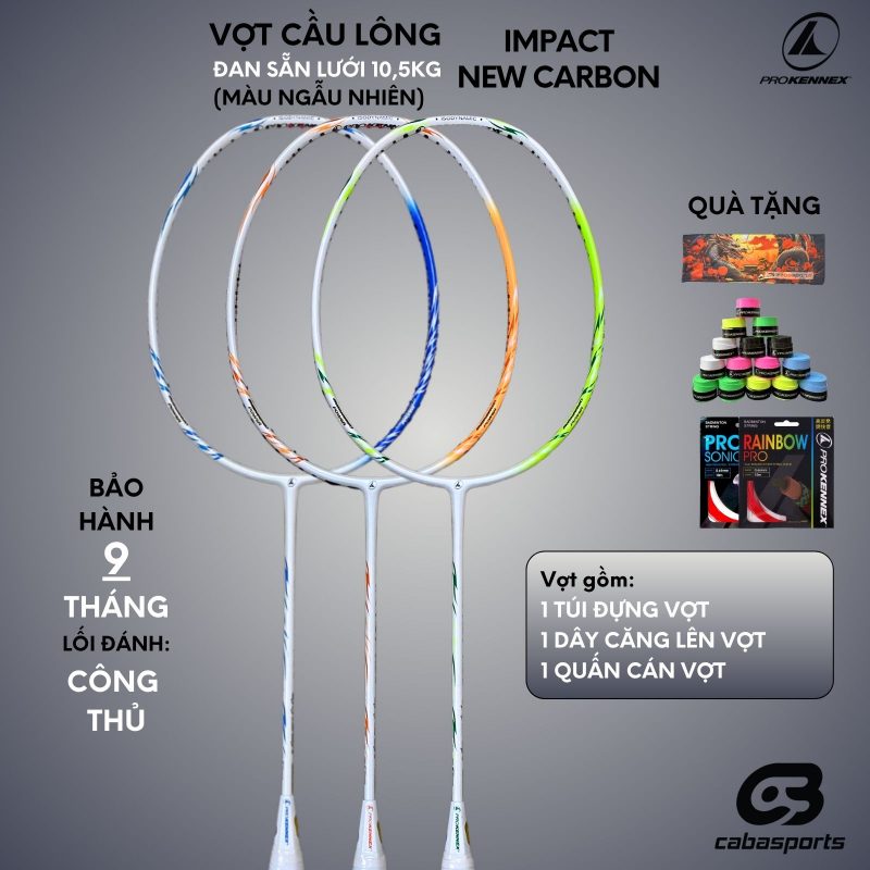 vot cau long impact new carbon chinh hang