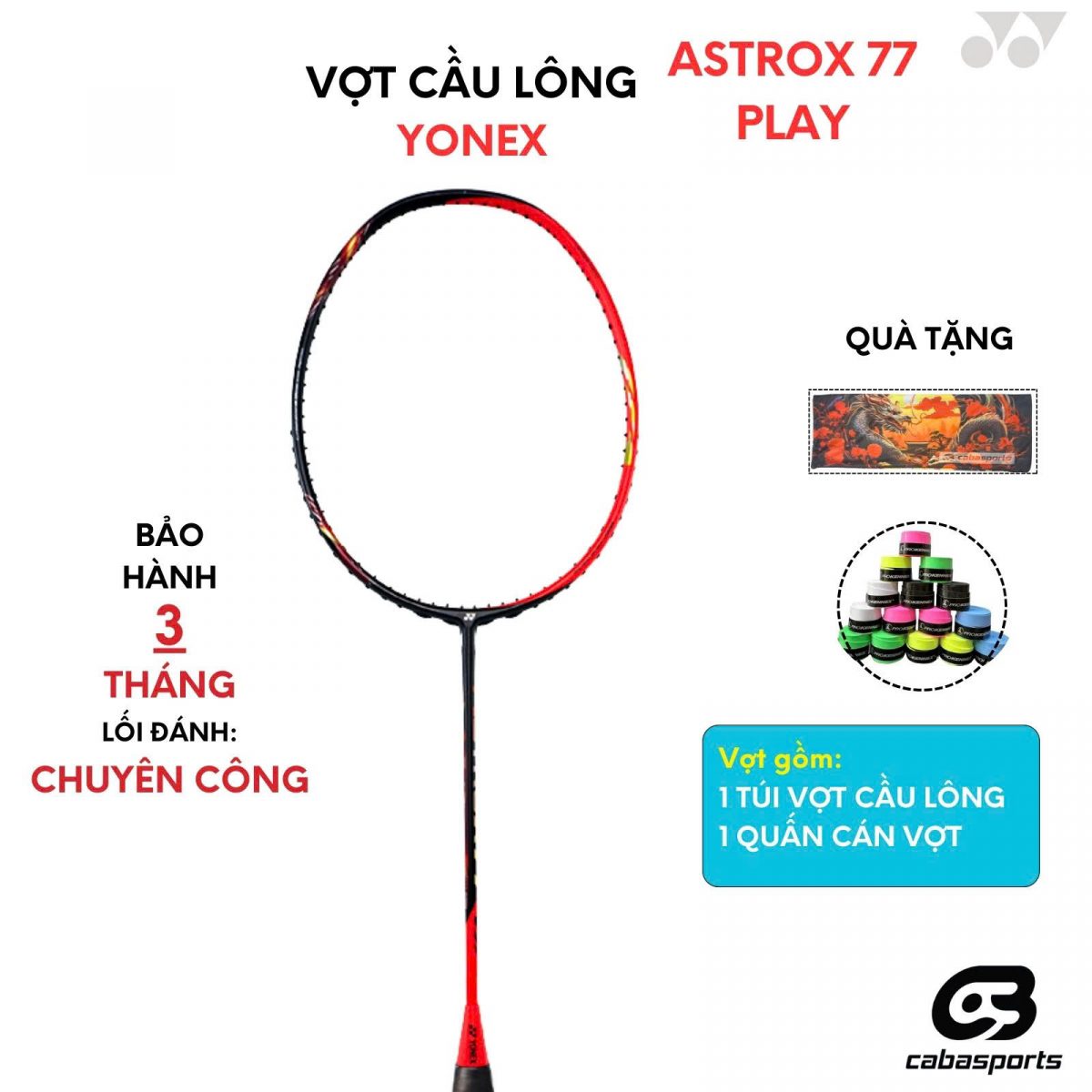 Vợt Cầu Lông Yonex Astrox 77 Play Chính Hãng Giá Tốt