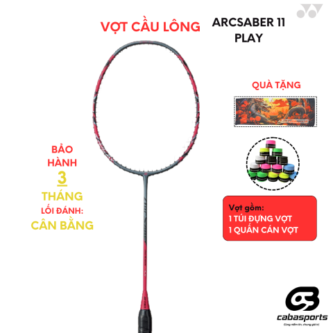 Vợt Cầu Lông Yonex Arcsaber 11 Play Đỏ Chính Hãng
