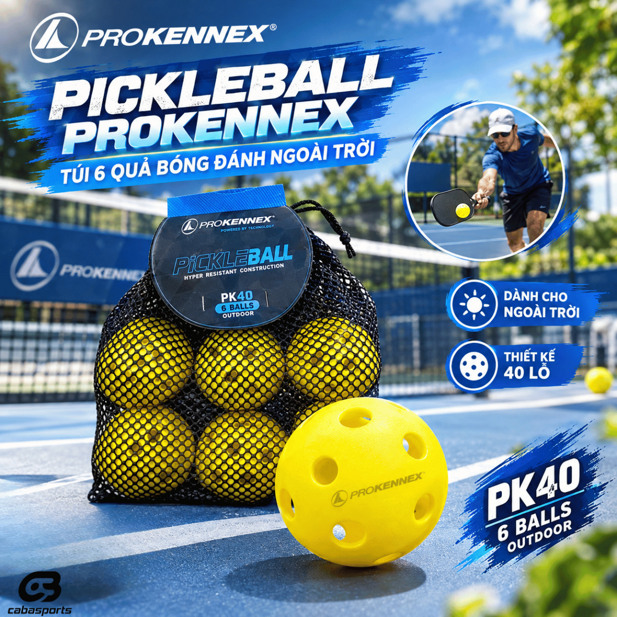 bong prokennex pickleball outdoor