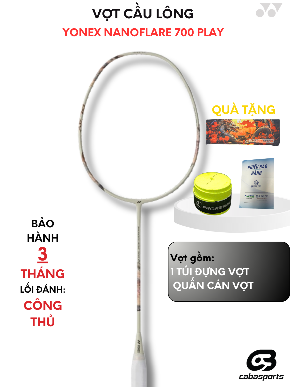 Vợt Cầu Lông Yonex Nanoflare 700 Play chính hãng 3 121