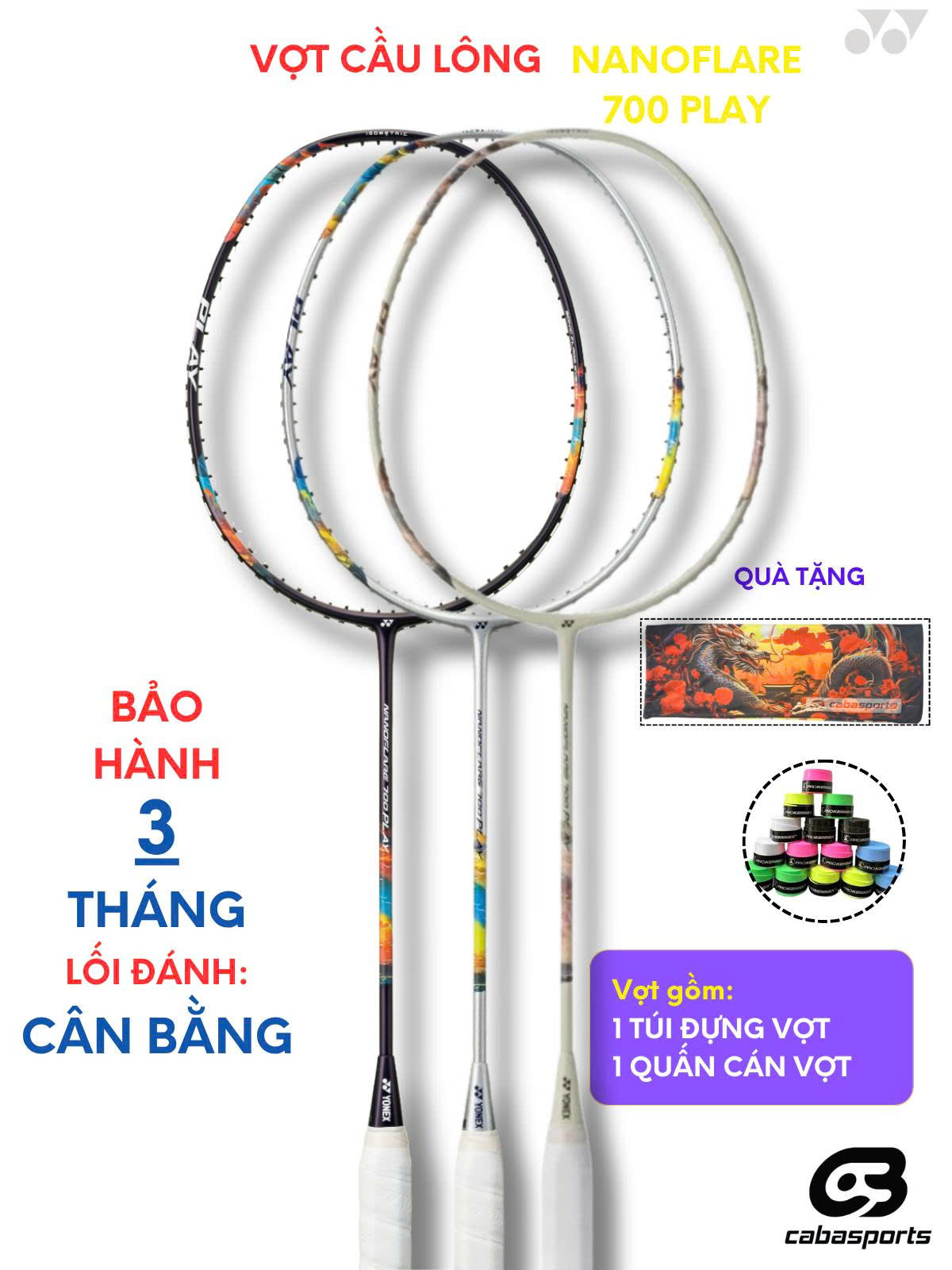 Vợt Cầu Lông Yonex Nanoflare 700 Play chính hãng 16 VOT CAU LONG NANOFLARE 700 PLAY