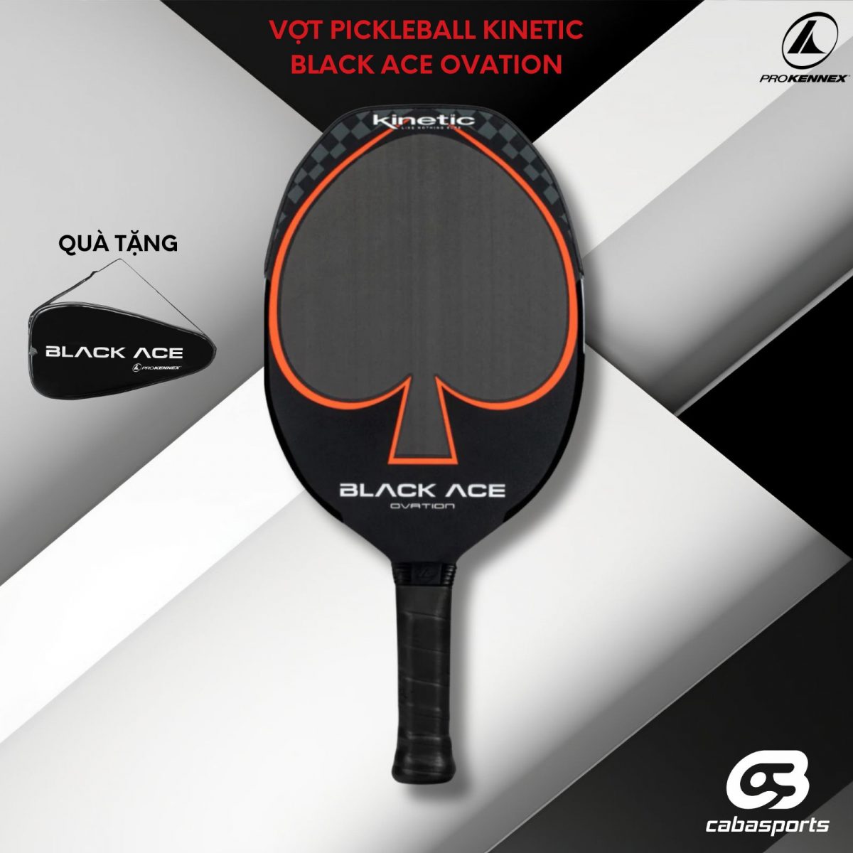 Vợt Pickleball Prokennex Black Ace Ovation Chính Hãng