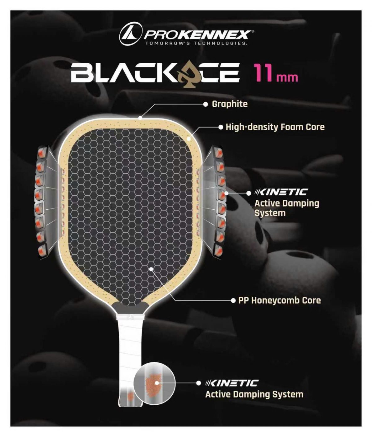 cau tao vot pickleball black ace