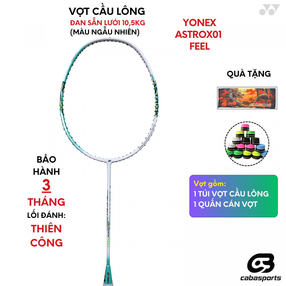 vot cau long yonex Astrox 01 Feel