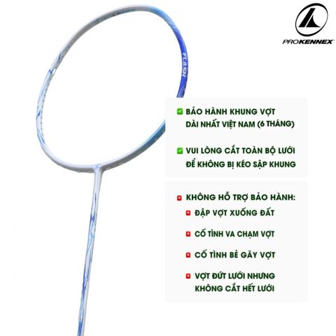 Vợt cầu lông Prokennex Flash 6U siêu nhẹ, căng sẵn 10.5kg bảo hành 9 tháng 16 vn 11134207 81ztc mom7op5i8b2ne2 1