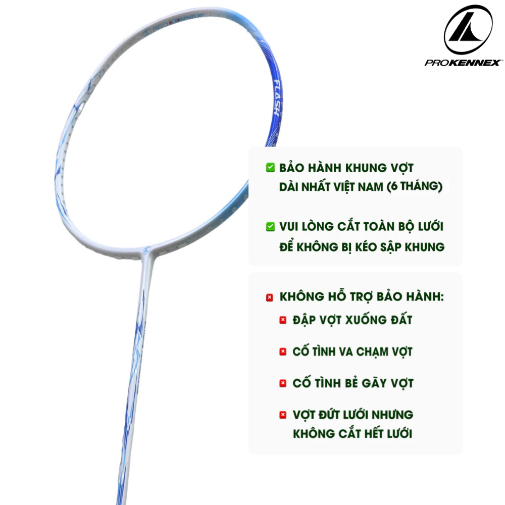 Vợt cầu lông Prokennex Flash 6U siêu nhẹ, căng sẵn 10.5kg bảo hành 9 tháng 8 vn 11134207 81ztc mom7op5i8b2ne2 1