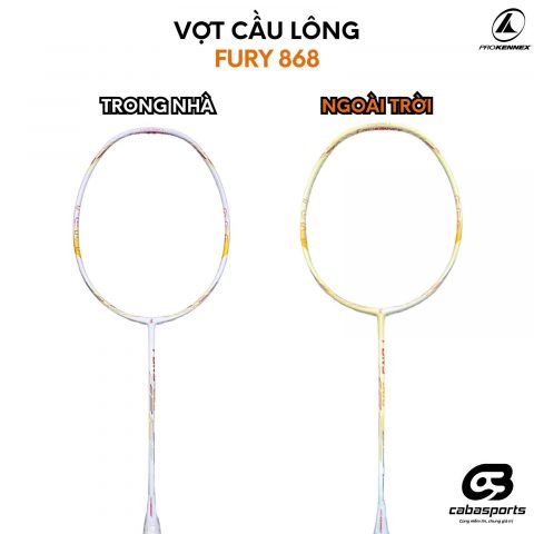 Vợt cầu lông đổi màu ProKennex Fury 868 căng sẵn 10.5kg tặng kèm túi đựng vợt và quấn cán vợt giá rẻ