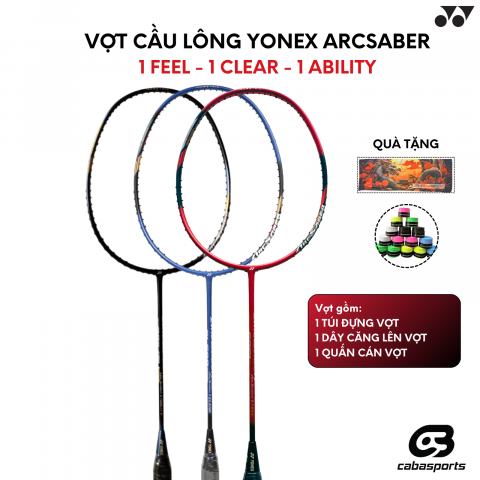Vợt Cầu Lông Yonex Arcsaber 1 Ability, Arcsaber 1 Fell, Arcsaber 1 Clear Chính Hãng Giá Rẻ