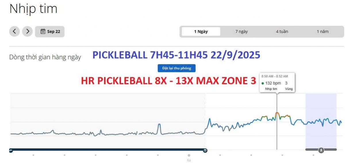 nhip tim khi danh pickleball