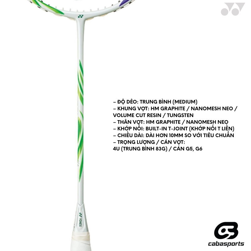 thong so vot cau long Yonex Astrox 100Va Game