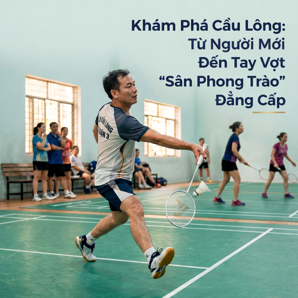 kham pha cau long tu nguoi moi den tay vot san phong trao dang cap