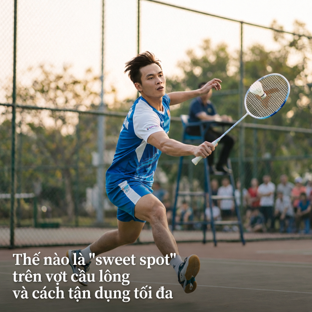 Thế nào là “sweet spot” trên vợt cầu lông và cách tận dụng tối đa