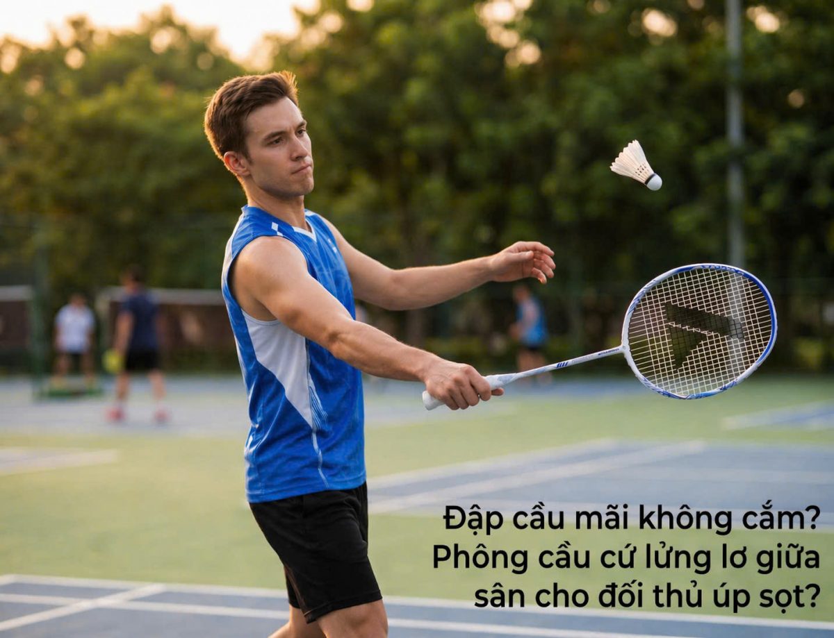 Đập cầu m&atilde;i kh&ocirc;ng cắm? Ph&ocirc;ng cầu cứ lửng lơ giữa s&acirc;n cho đối thủ &uacute;p sọt?