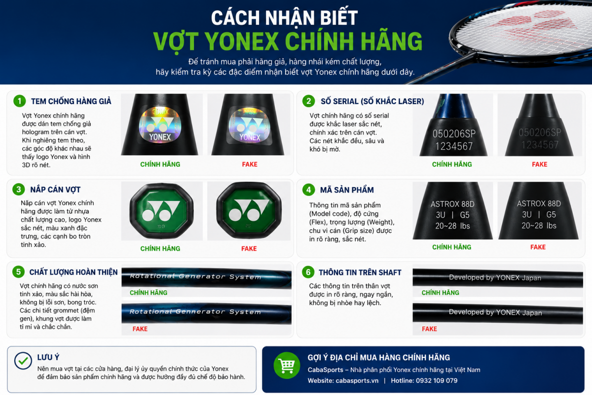 5 Cách Nhận Biết vợt yonex Chính Hãng 100% 1 5 Cách Nhận Biết vợt yonex Chính Hãng 100%