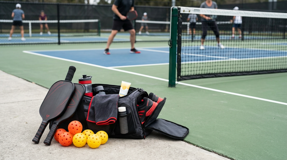 Checklist đồ mang đi sân pickleball 2026: 7 món không thể thiếu