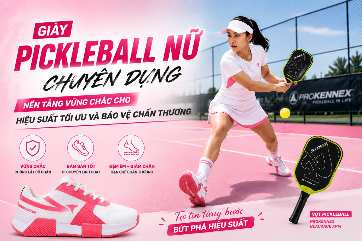 Giày Pickleball Nữ Chuyên Dụng: Nền Tảng Vững Chắc Cho Hiệu Suất Tối Ưu và Bảo Vệ Chấn Thương