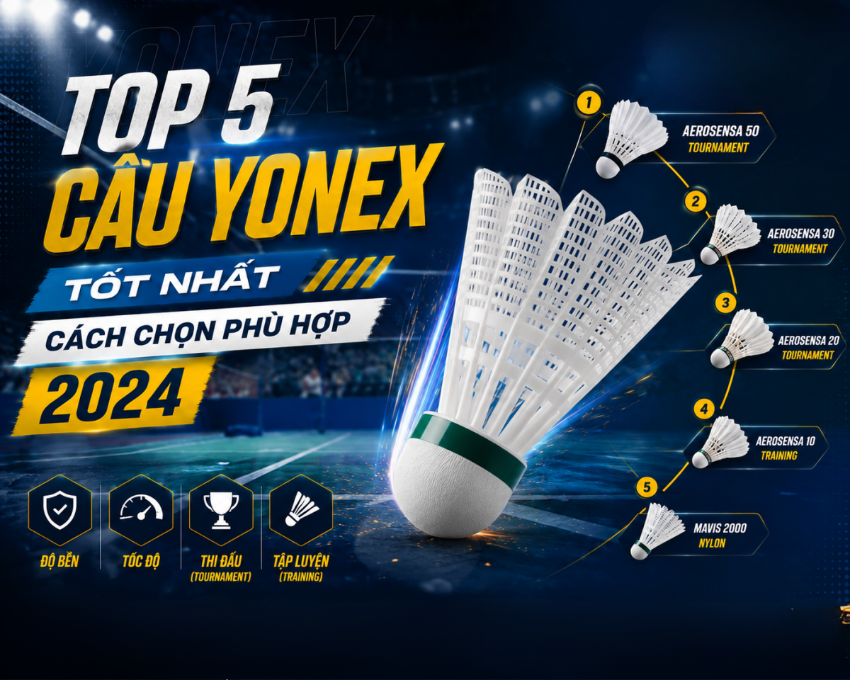 Cầu Yonex: Top 5 Loại Tốt Nhất 2024 & Cách Chọn Chuẩn