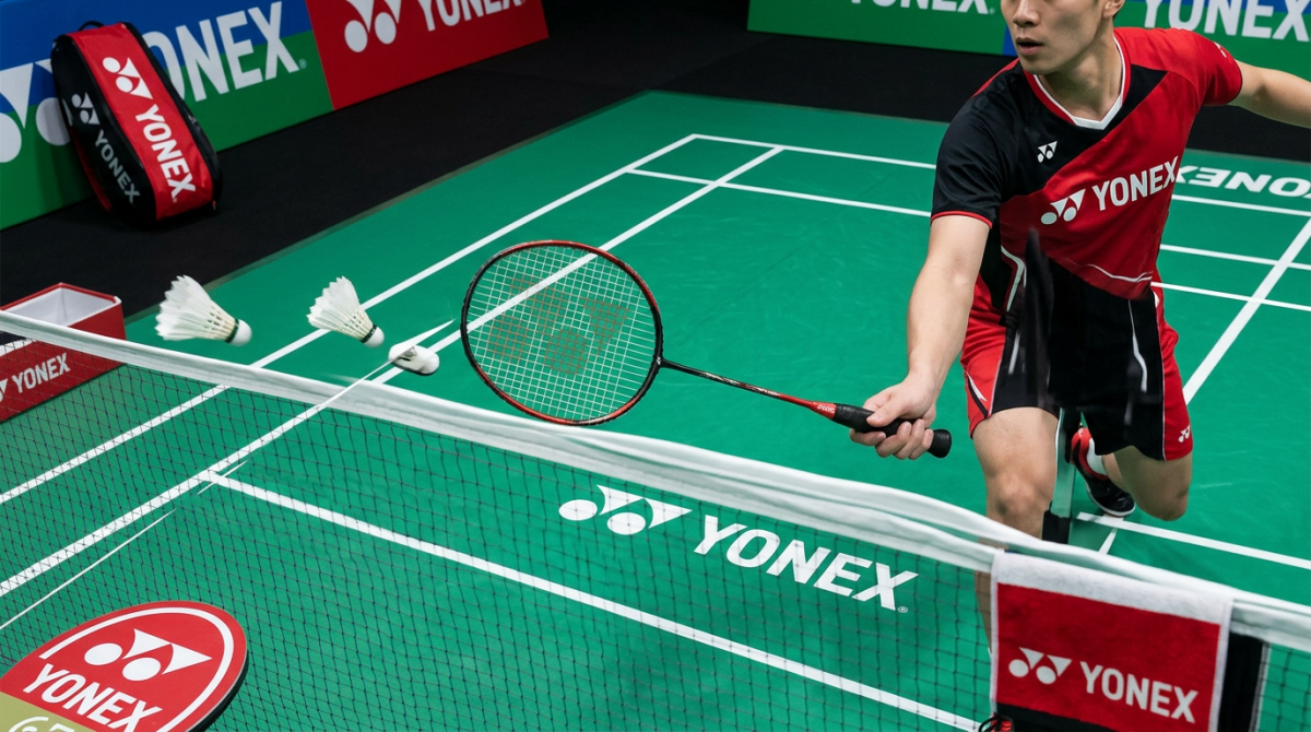logo yonex - Logo Yonex được ứng dụng như thế n&agrave;o tr&ecirc;n c&aacute;c sản phẩm thể thao vợt?