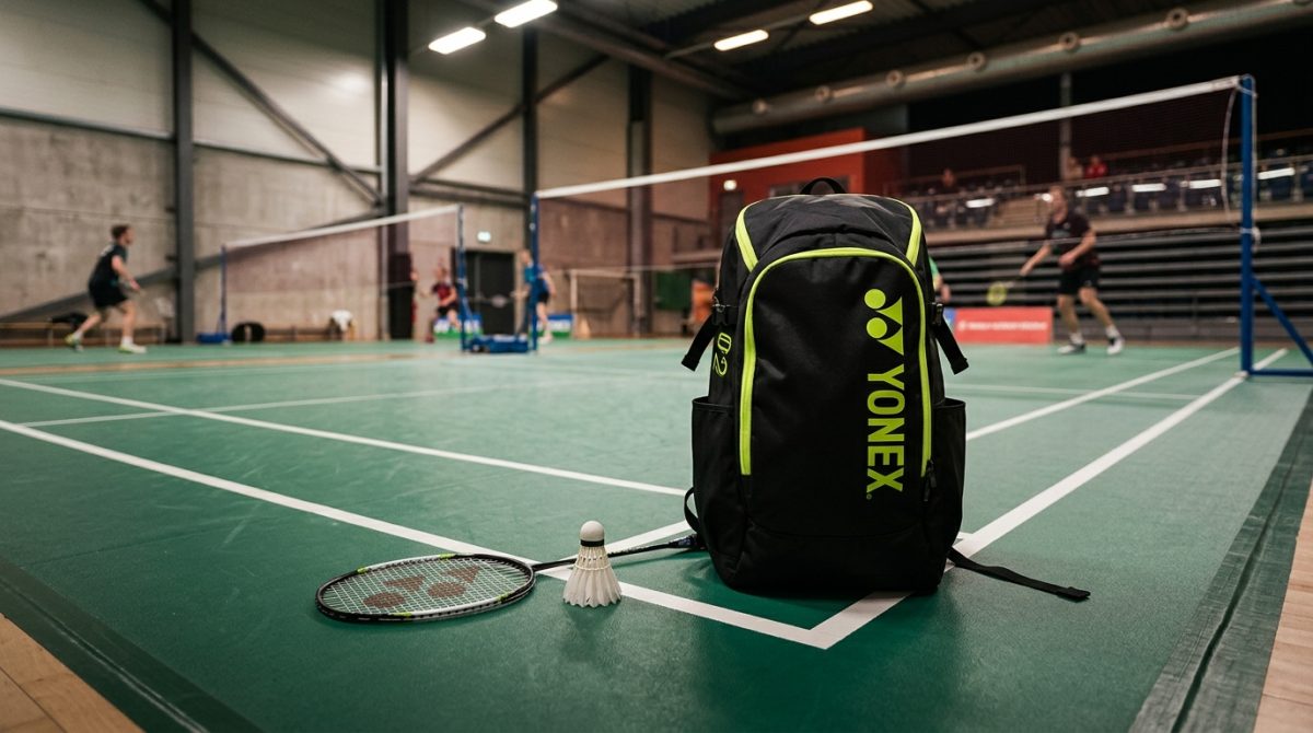 [Sản phẩm] Balo cầu lông yonex màu đen-xanh chuối mã 02: Balo cầu