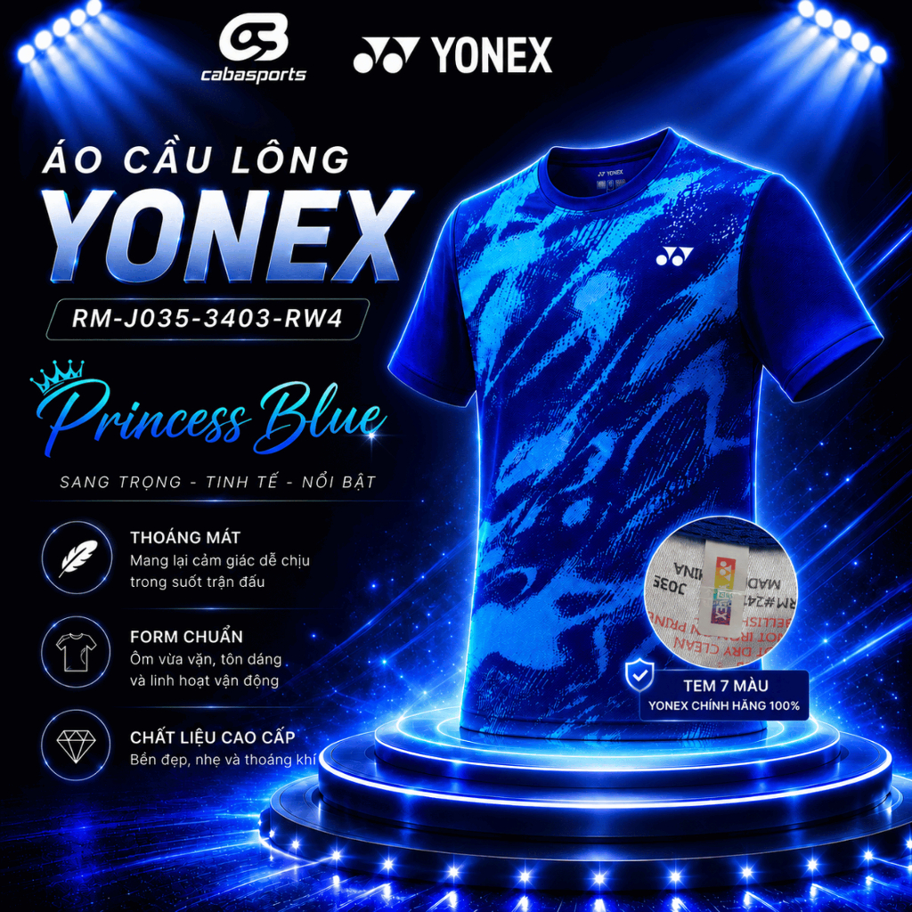 Áo cầu lông Yonex RM-J035-3403-RW4 2 Áo cầu lông Yonex RM-J035-3403-RW4