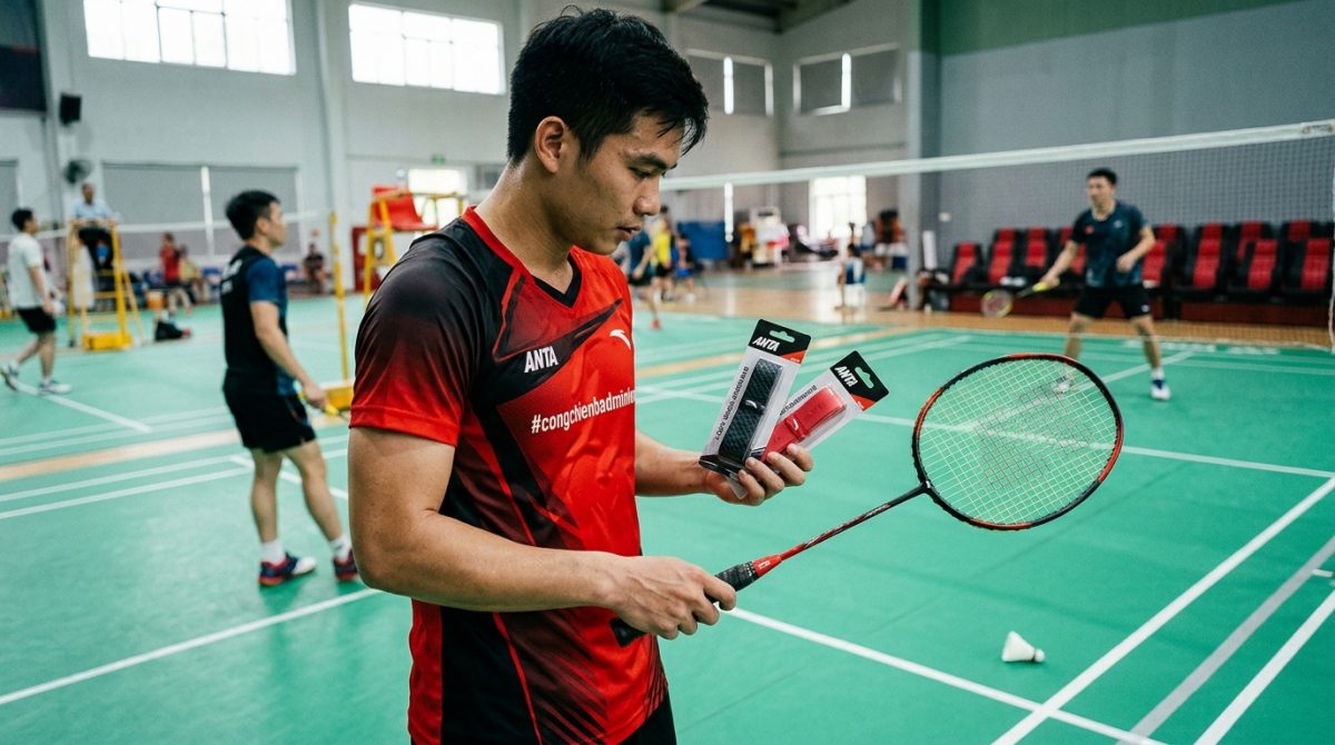 [Video] Trải nghiệm cuốn c&aacute;n Anta #congchienbadminton ... - TikTok - L&agrave;m thế n&agrave;o để chọn cuốn c&aacute;n Anta ph&ugrave; hợp với phong