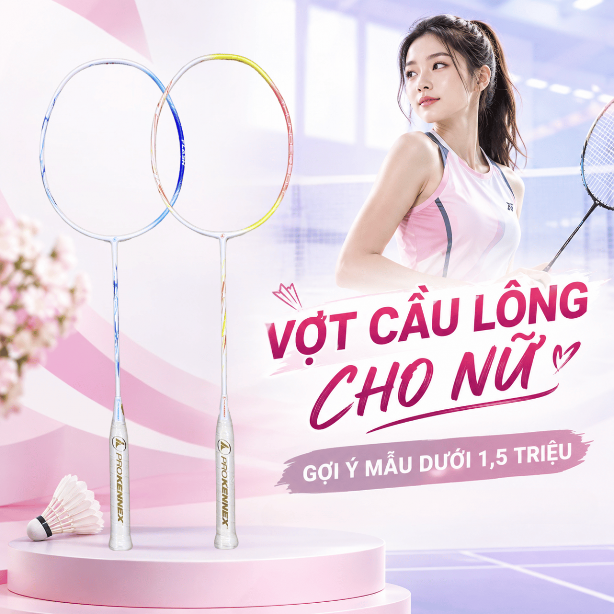 vot cau long danh cho cac ban nu
